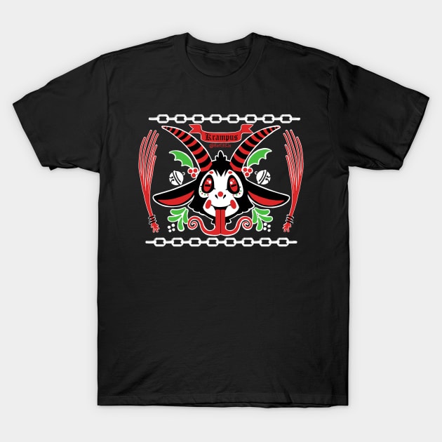 Krampus Ugly Xmas Sweater Style T-Shirt by Bat13SJx